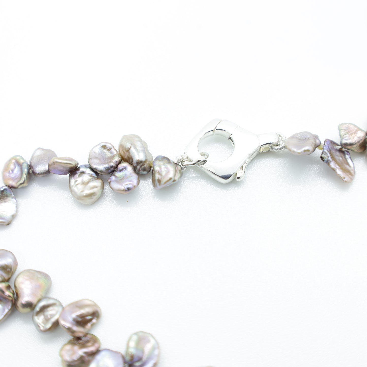Collier Perles Keshi d'Eau Douce Violine