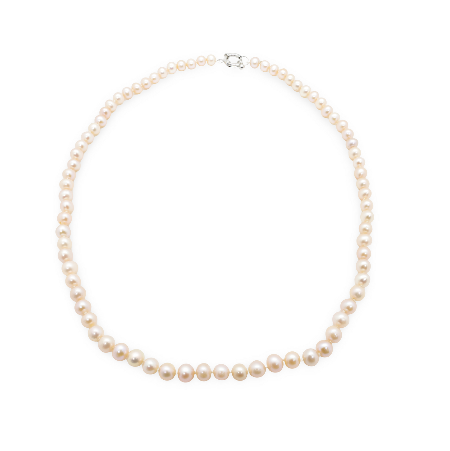 Collier Choker en Perles Baroques d'Eau Douce Saumonées