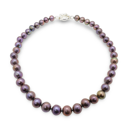 Collier Choker Perles Baroques d’Eau Douce Noires